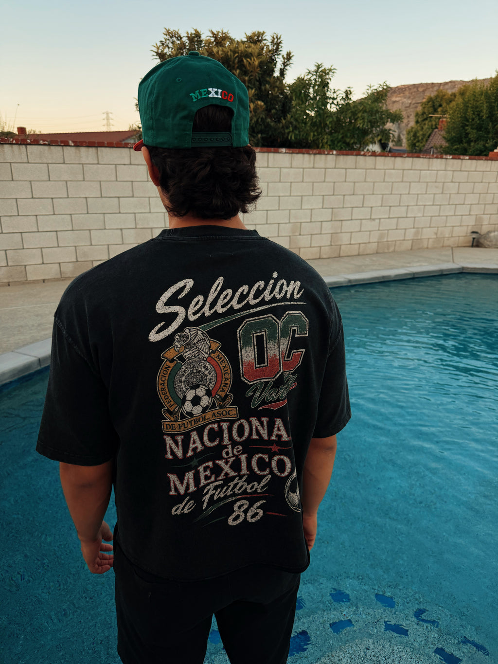 Mexico soccer Vintage- adult unisex Vintage Wash Boxy T-Shirt