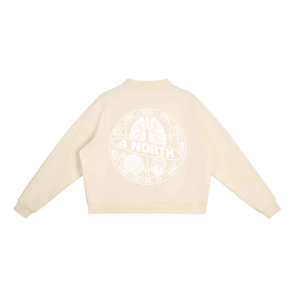 4 North- women’s Essential Fleece Mock-Neck Crew Sweatshirt