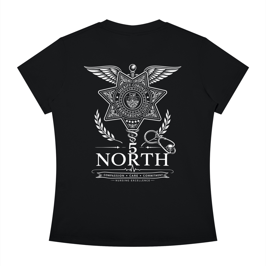 5 North- Women's Slim Fit Crewneck T-Shirt