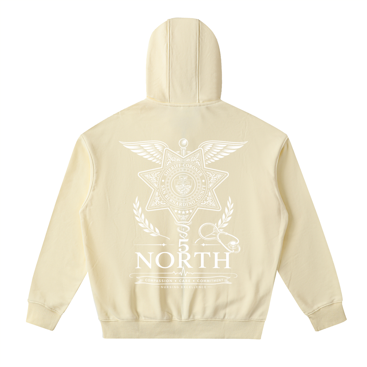 5 North- adult unisex Drop Zip Up Hoodie