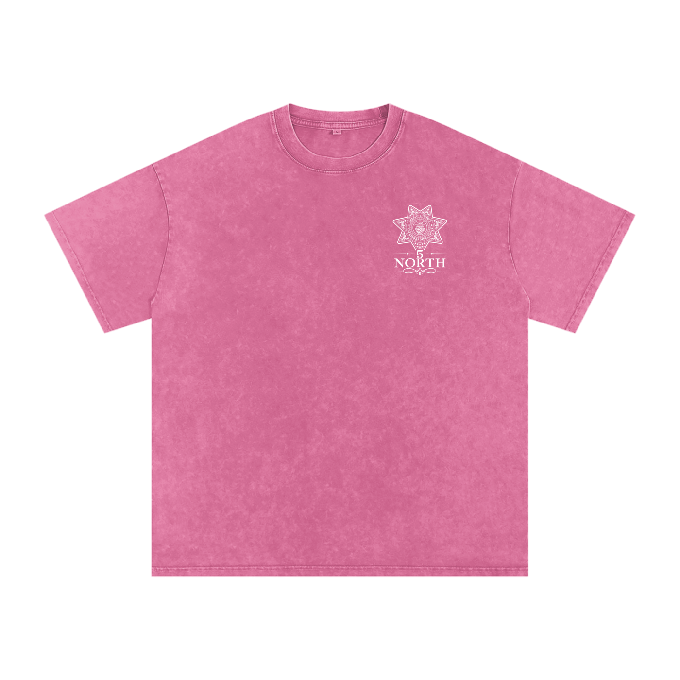 5 North-adult unisex Snow Washed Oversized Cotton T-Shirt