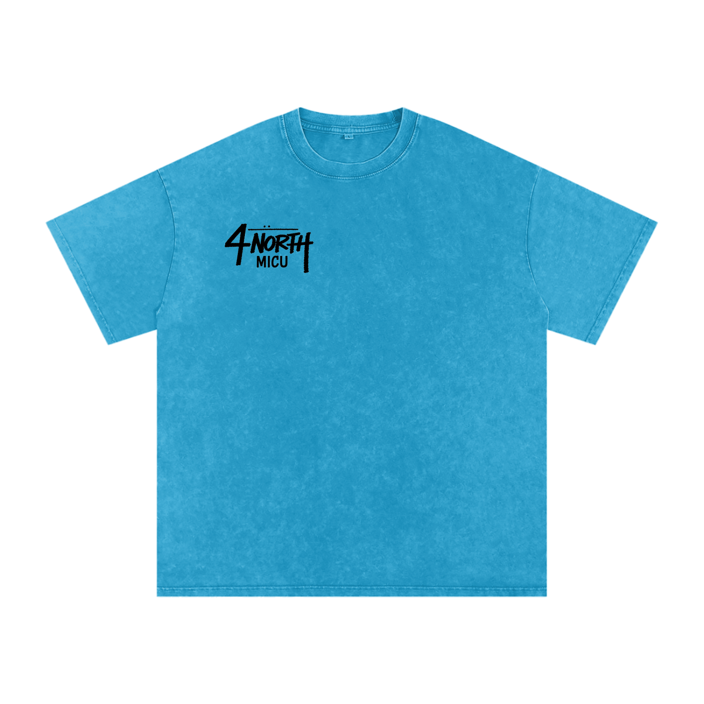 4 North black lettering- adult unisex Snow Washed Oversized Cotton T-Shirt
