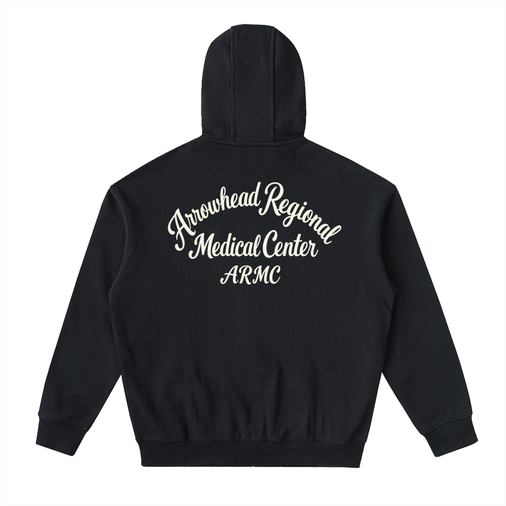 ARMC- Drop-Shoulder Zip Up Hoodie