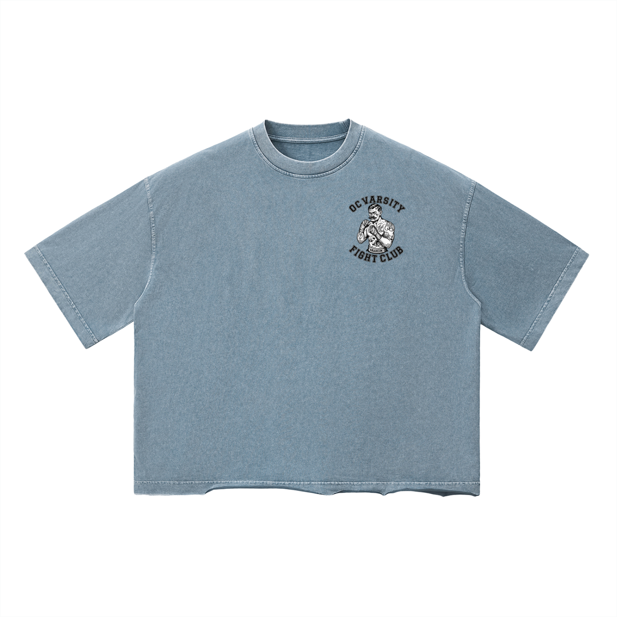 OC Varsity Fight Club- adult unisex Vintage Wash Boxy T-Shirt