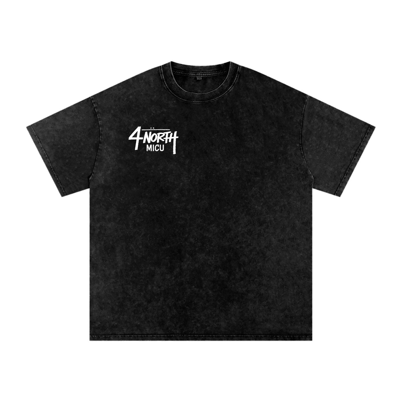 4 North white lettering- adult unisex Snow Washed Oversized Cotton T-Shirt