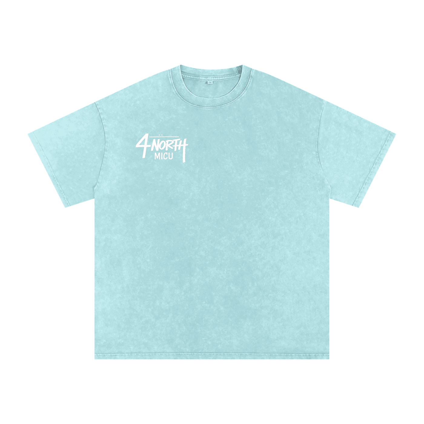 4 North white lettering- adult unisex Snow Washed Oversized Cotton T-Shirt