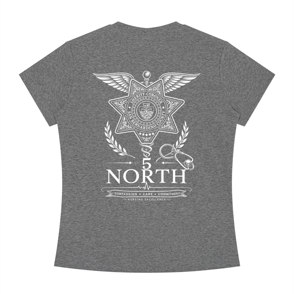 5 North- Women's Slim Fit Crewneck T-Shirt