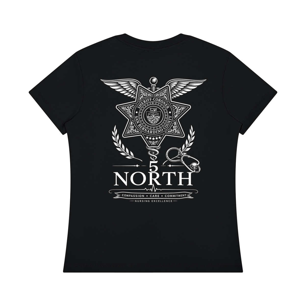5 North- Women's Regular Fit Crewneck T-Shirt