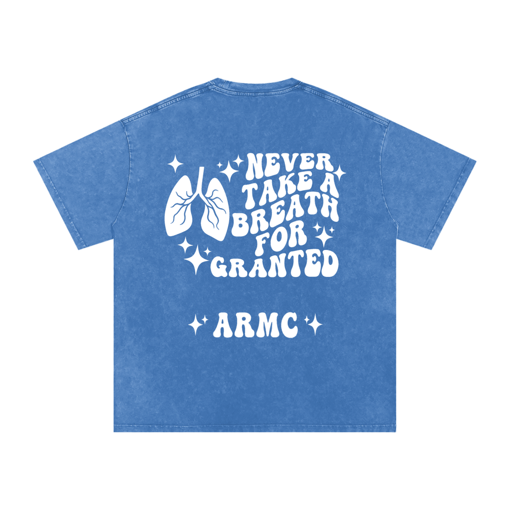 Respiratory Therapy- adult unisex Snow Washed Oversized Cotton T-Shirt