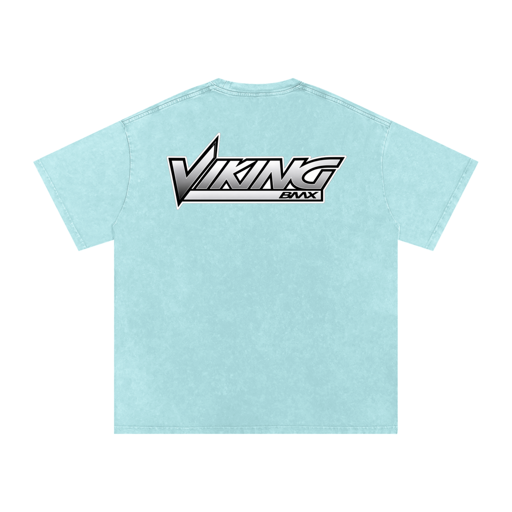 VIKING BMX- adult unisex Snow Washed Oversized Cotton T-Shirt