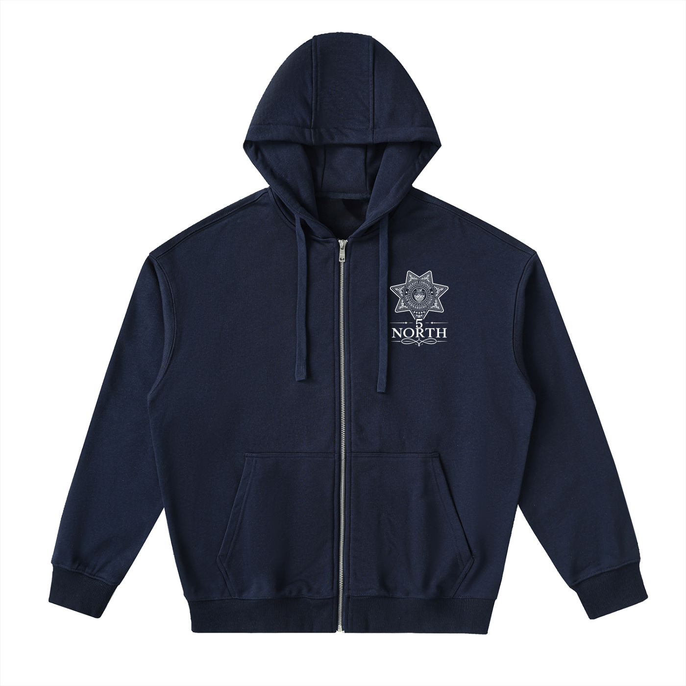 5 North- adult unisex Drop Zip Up Hoodie
