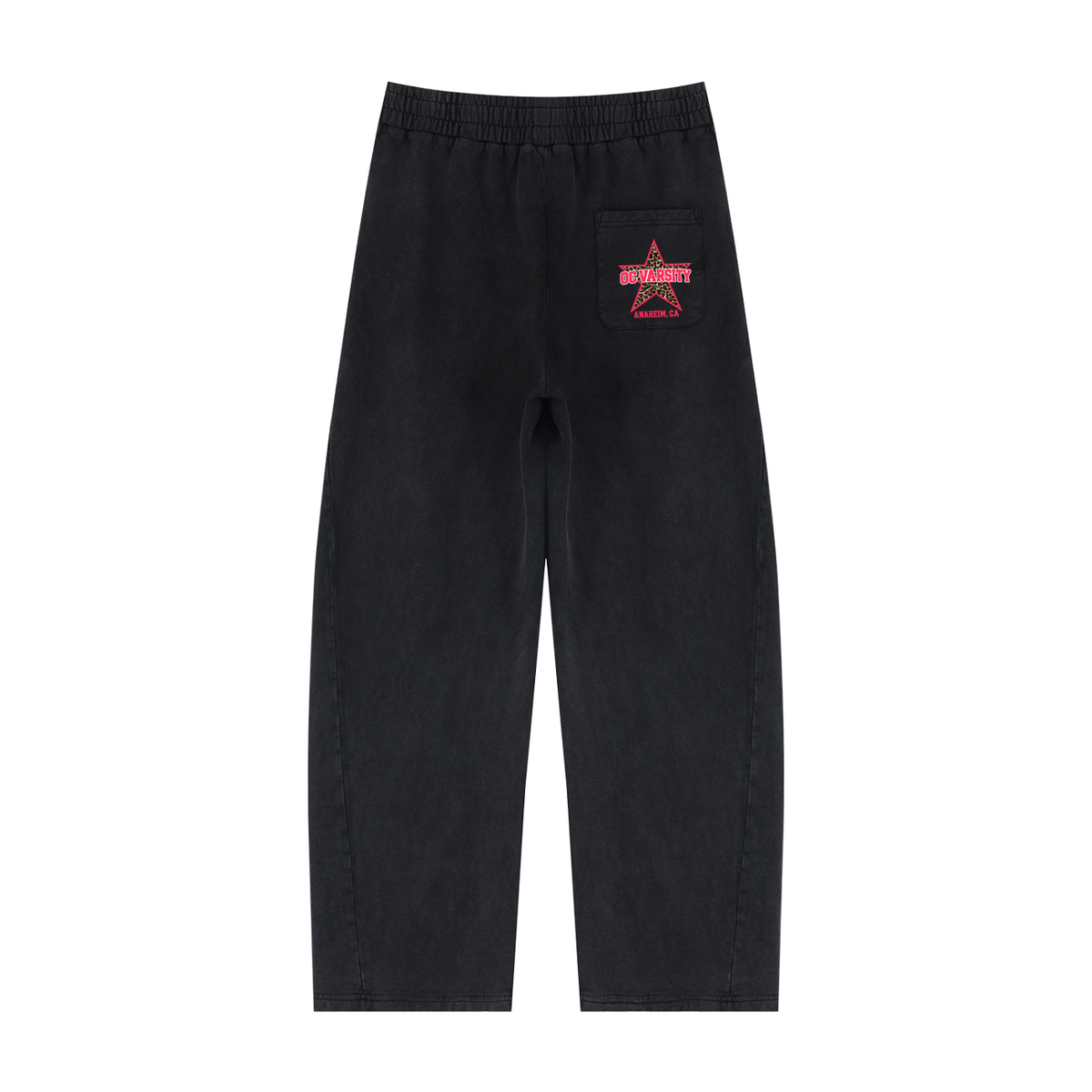 OC Varsity Star- Adult Unisex Mineral Wash Barrel Sweatpants