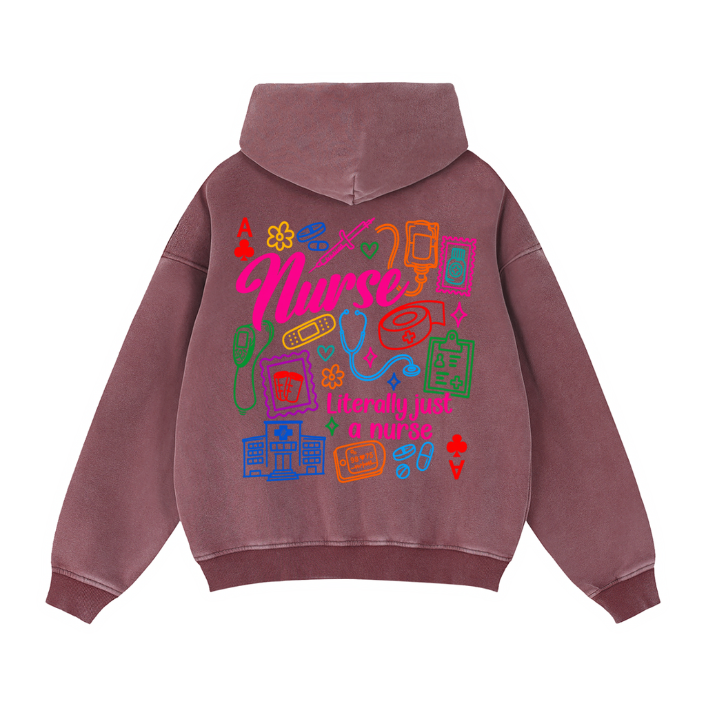 NURSING- Zip-Through Boxy Fleece Hoodie