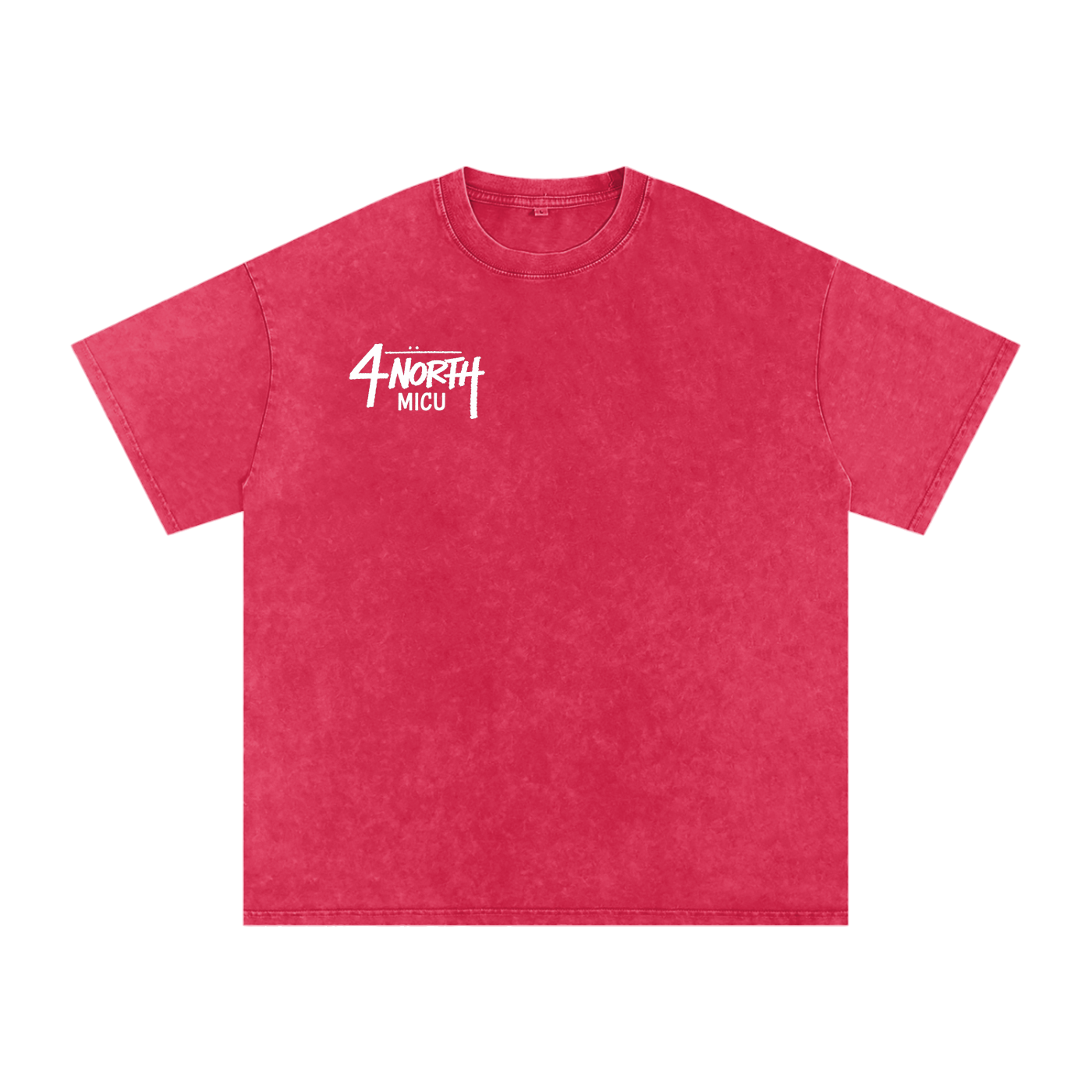 4 North white lettering- adult unisex Snow Washed Oversized Cotton T-Shirt