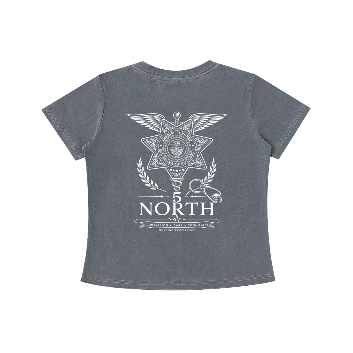 5 North- women’s Vintage Wash Slim Fit T-shirt