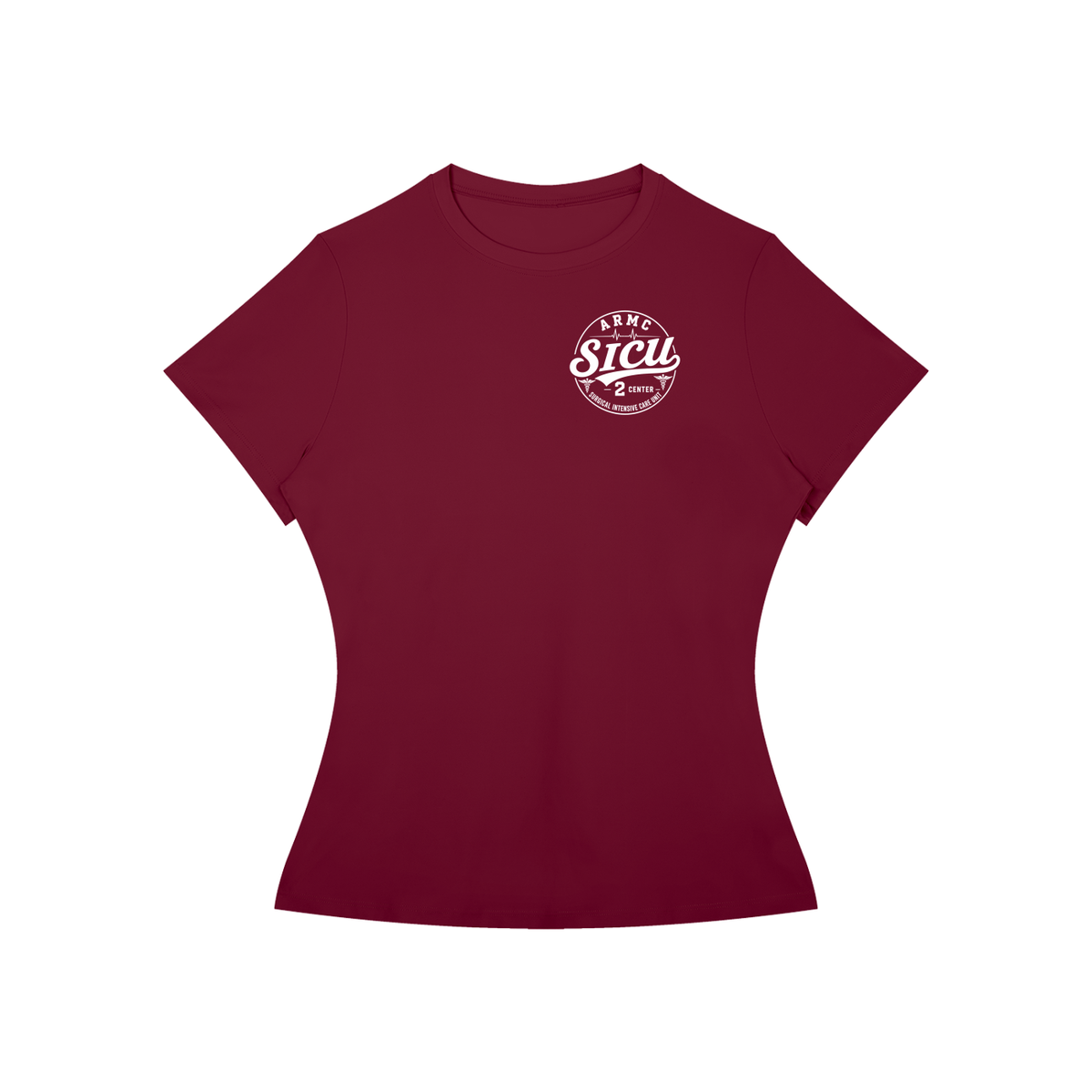 2 Center- Women’s Slim Fit Performance T-Shirt