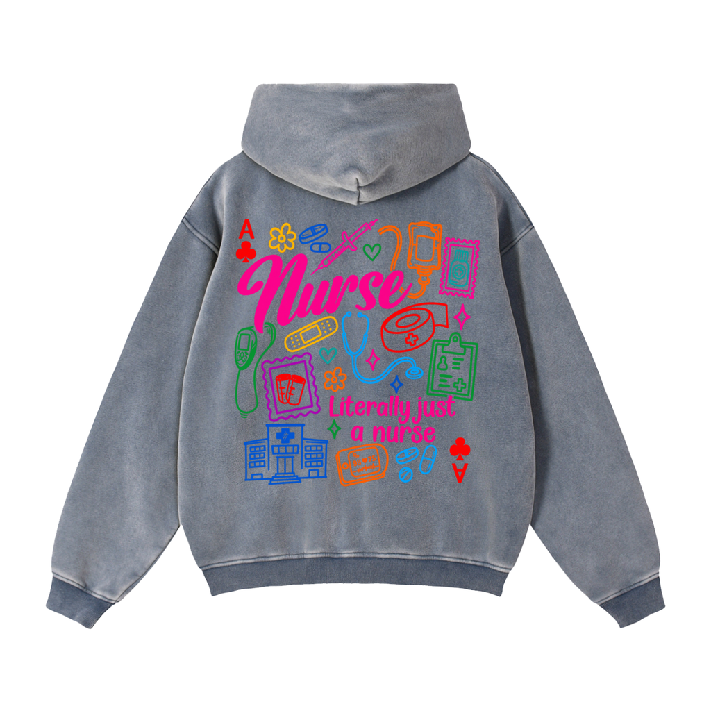 NURSING- Zip-Through Boxy Fleece Hoodie
