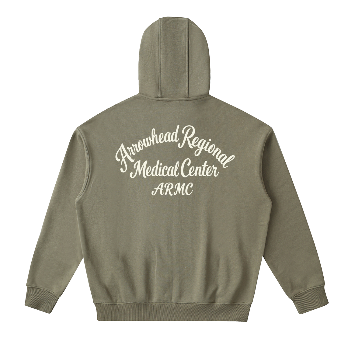 ARMC- Drop-Shoulder Zip Up Hoodie
