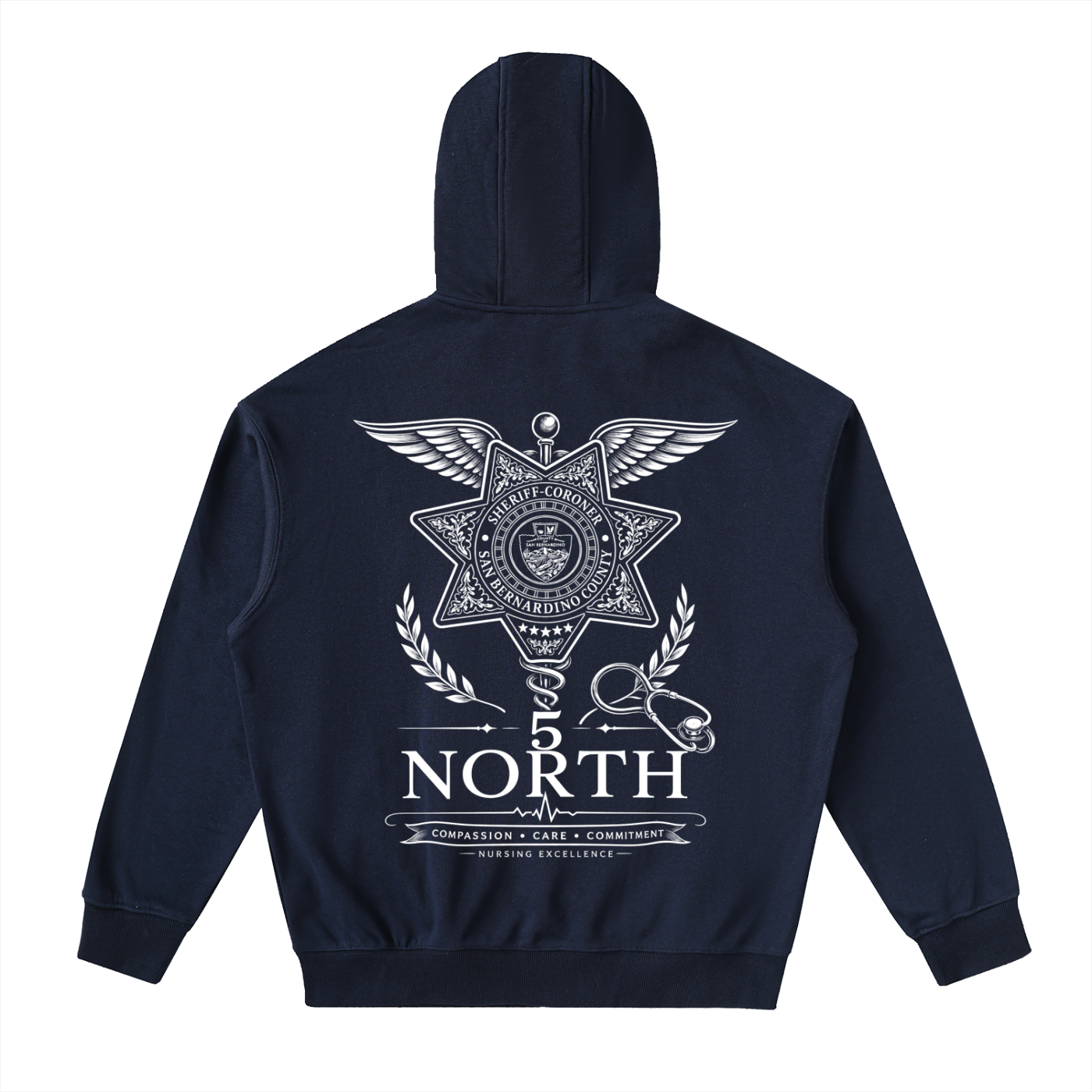5 North- adult unisex Drop Zip Up Hoodie
