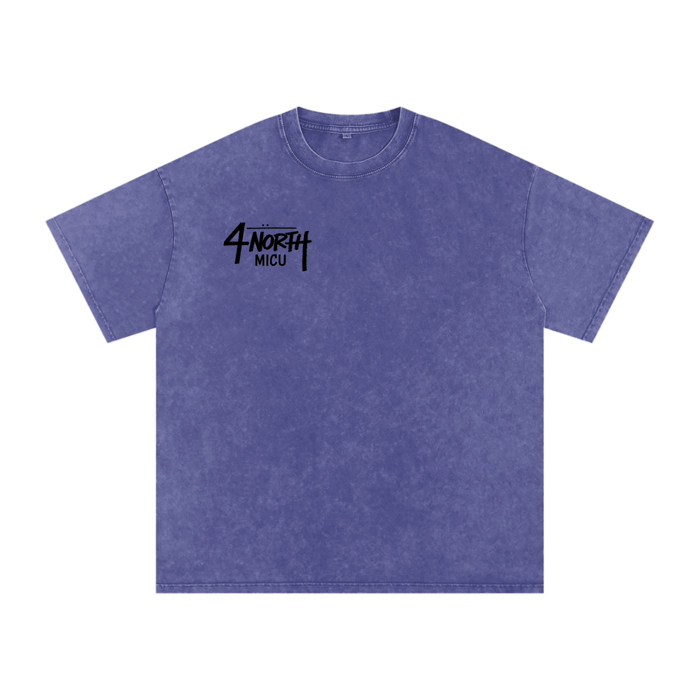 4 North black lettering- adult unisex Snow Washed Oversized Cotton T-Shirt