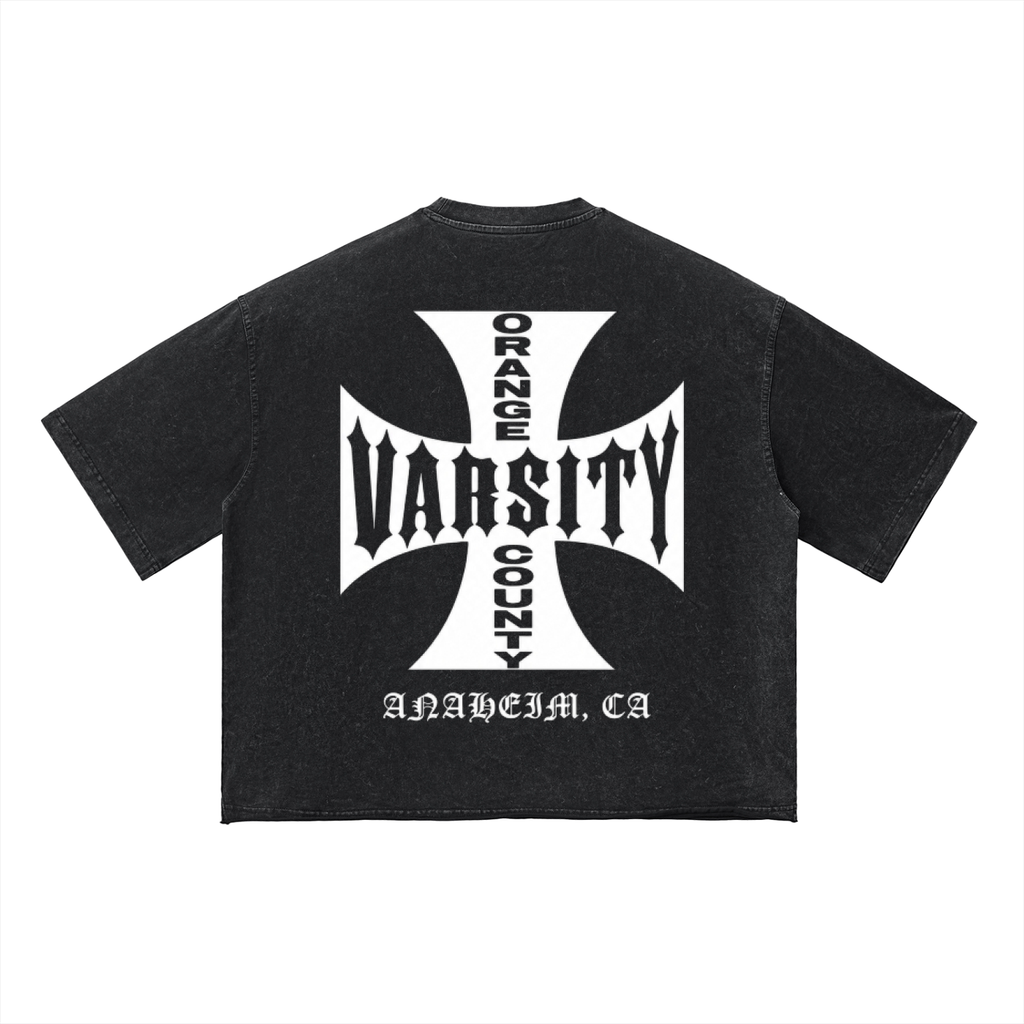 CHOPPERS OC VARSITY- adult unisex Vintage Wash Boxy T-Shirt