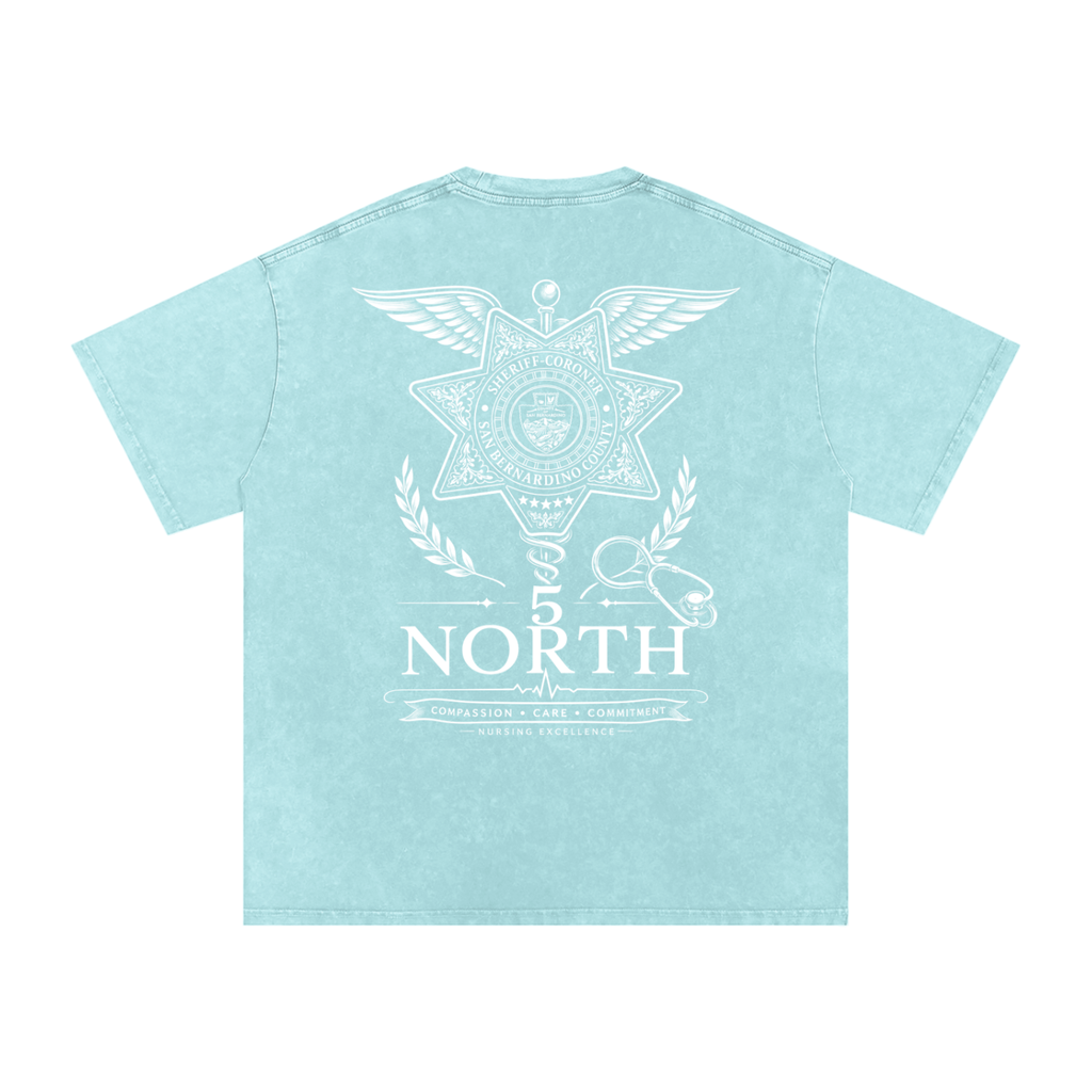 5 North- Snow Washed Oversized Cotton T-Shirt