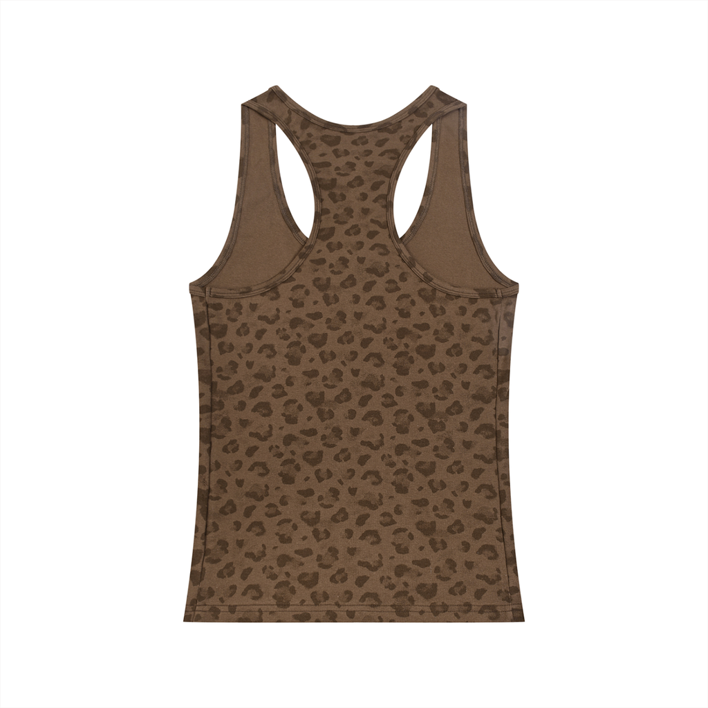OC Varsity Logo- Adult Women’s Leopard print Tank Top