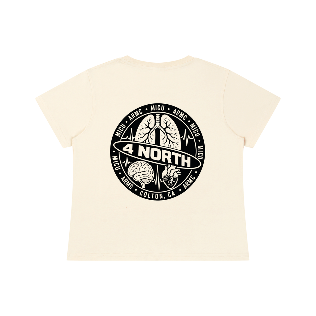 4 North black lettering- Women's Quick-Dry Baby T-Shirt