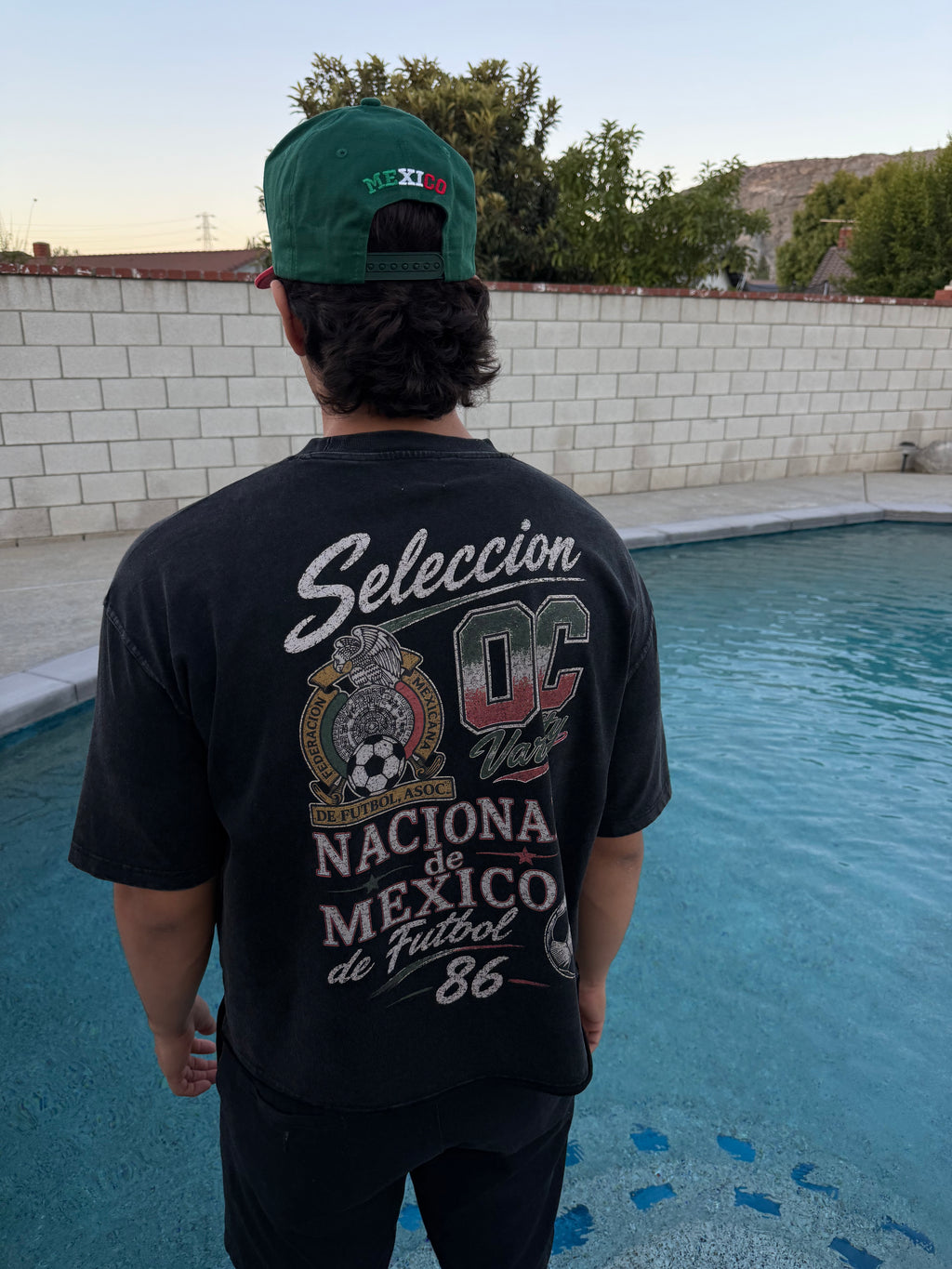 Mexico soccer Vintage- adult unisex Vintage Wash Boxy T-Shirt