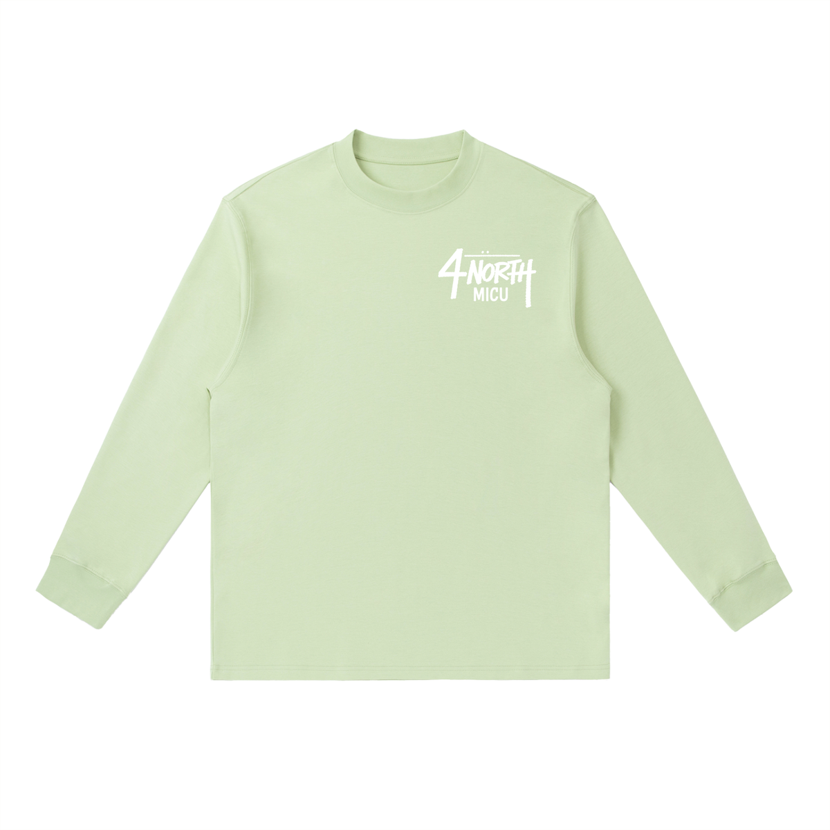 4 North white print- Long-Sleeve T-Shirt