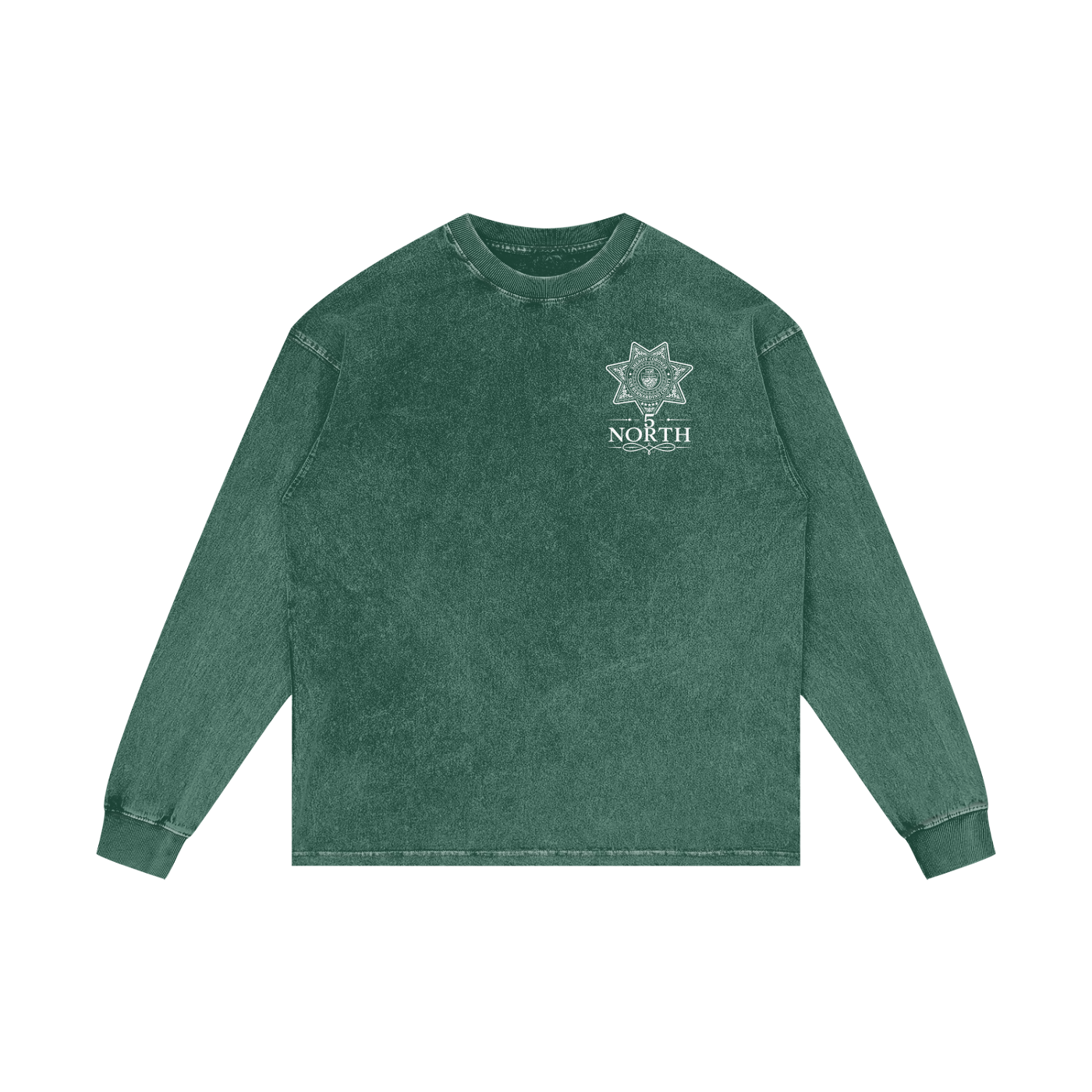 5 North- Acid Wash Oversize Long Sleeve T-Shirt