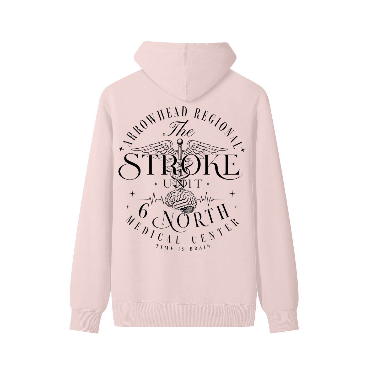 6 North Black Lettering - Classic Unisex Cotton Hoodie