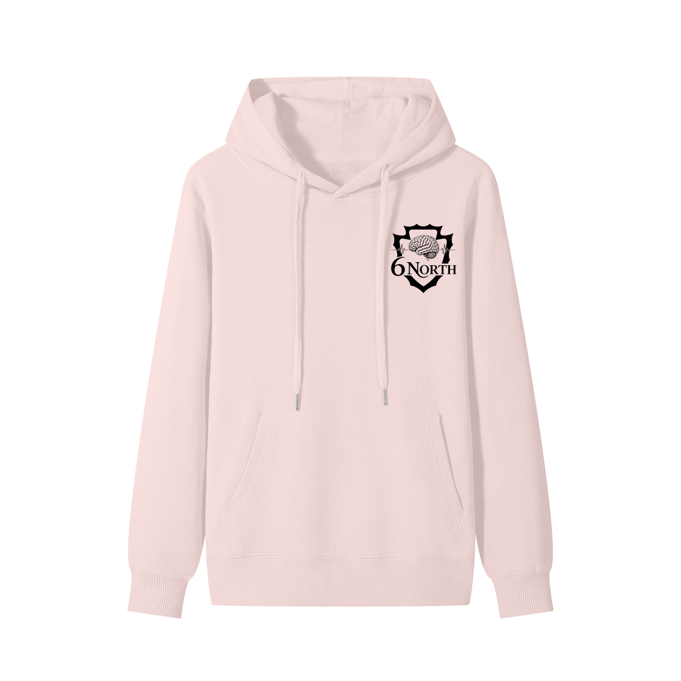 6 North Black Lettering - Classic Unisex Cotton Hoodie