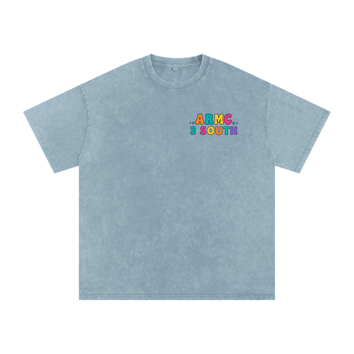 3 South Baby Mother-adult unisex Snow Washed Oversized Cotton T-Shirt