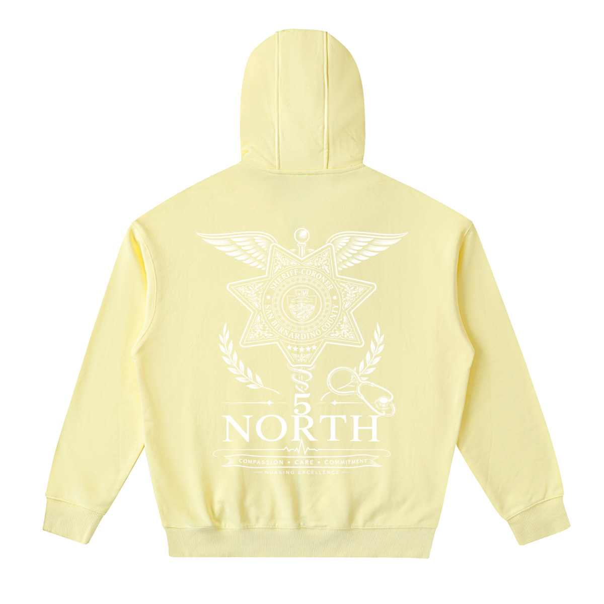 5 North- adult unisex Drop Zip Up Hoodie