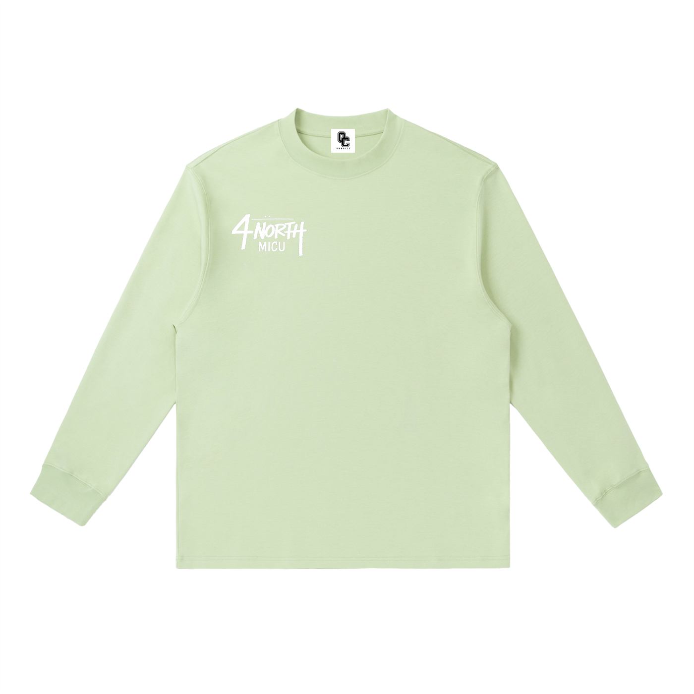 4 North white print- Long-Sleeve T-Shirt