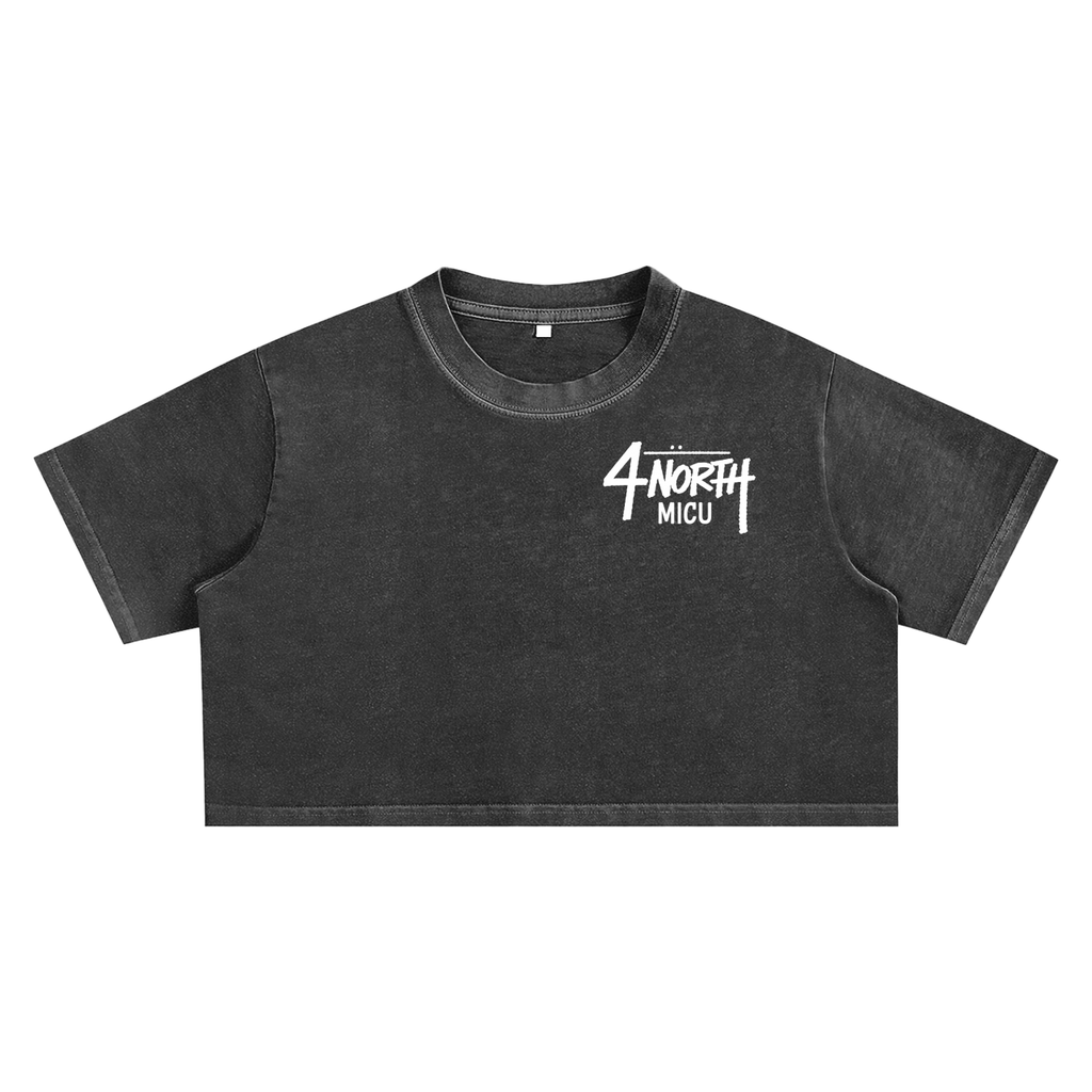 4 North- women’s Snow Washed Crop Top