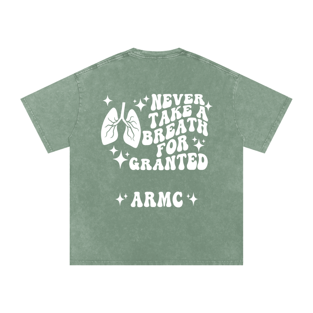 Respiratory Therapy- adult unisex Snow Washed Oversized Cotton T-Shirt