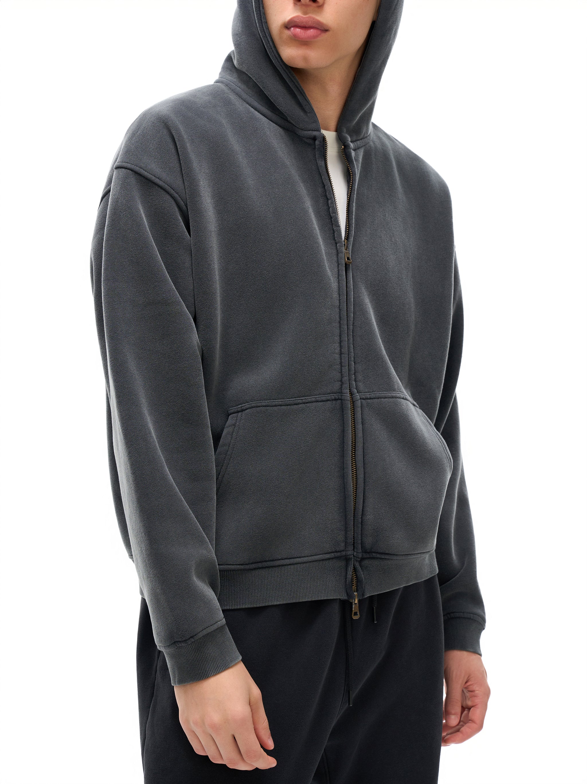 NICU- adult unisex Zip-Through Boxy Fleece Hoodie
