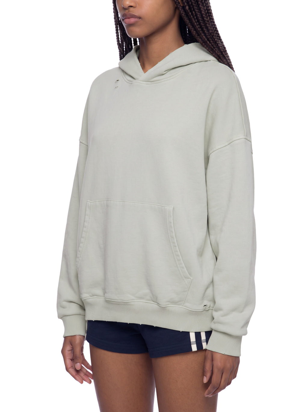 4 North-adult unisex Mineral Wash Distressed Hoodie