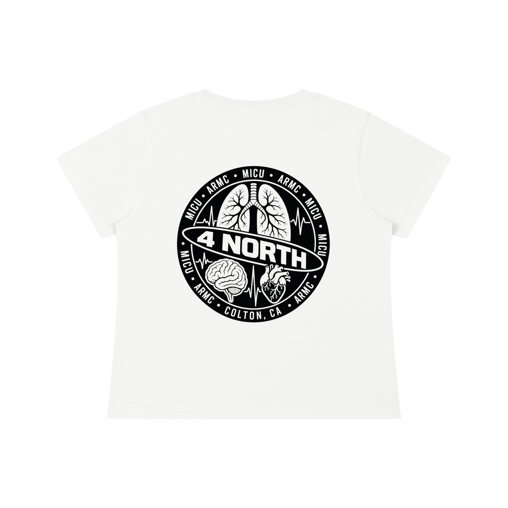 4 North black lettering- Women's Quick-Dry Baby T-Shirt