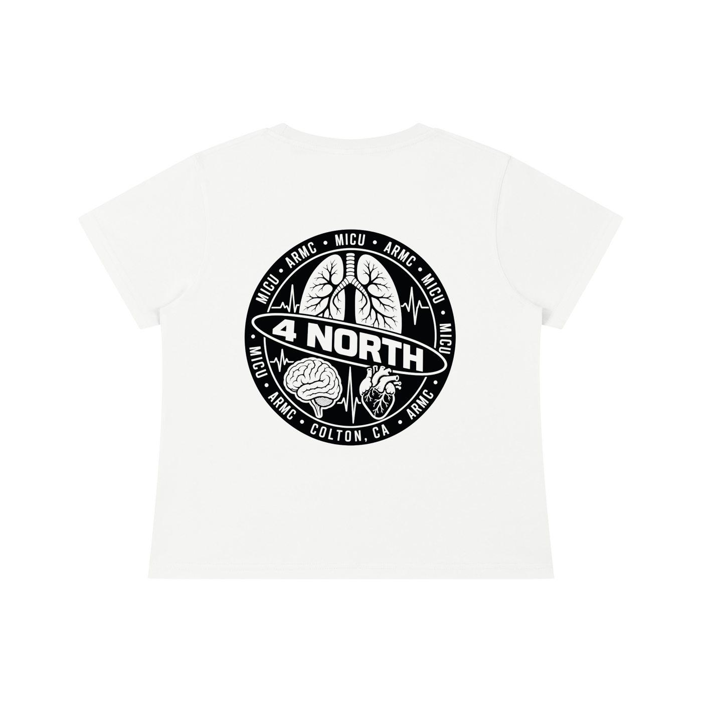 4 North black lettering- Women's Quick-Dry Baby T-Shirt