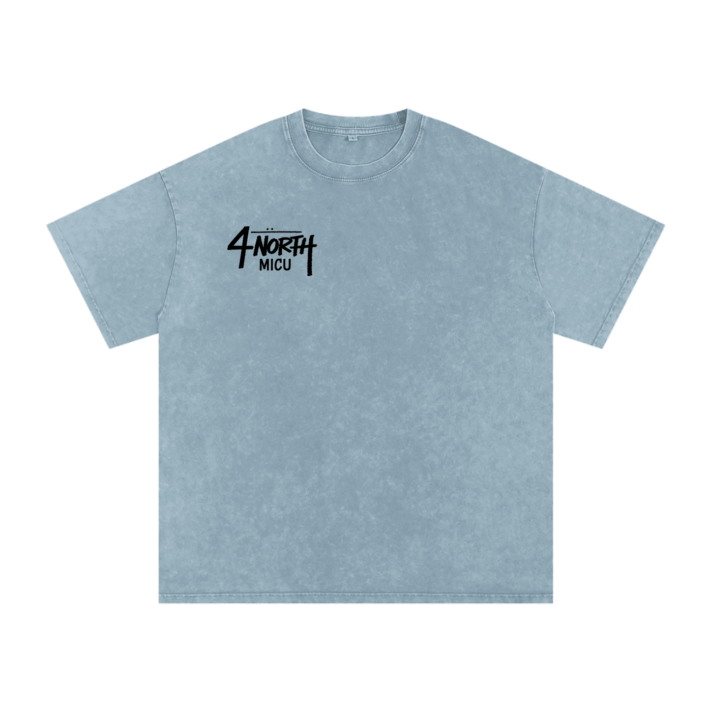 4 North black lettering- adult unisex Snow Washed Oversized Cotton T-Shirt