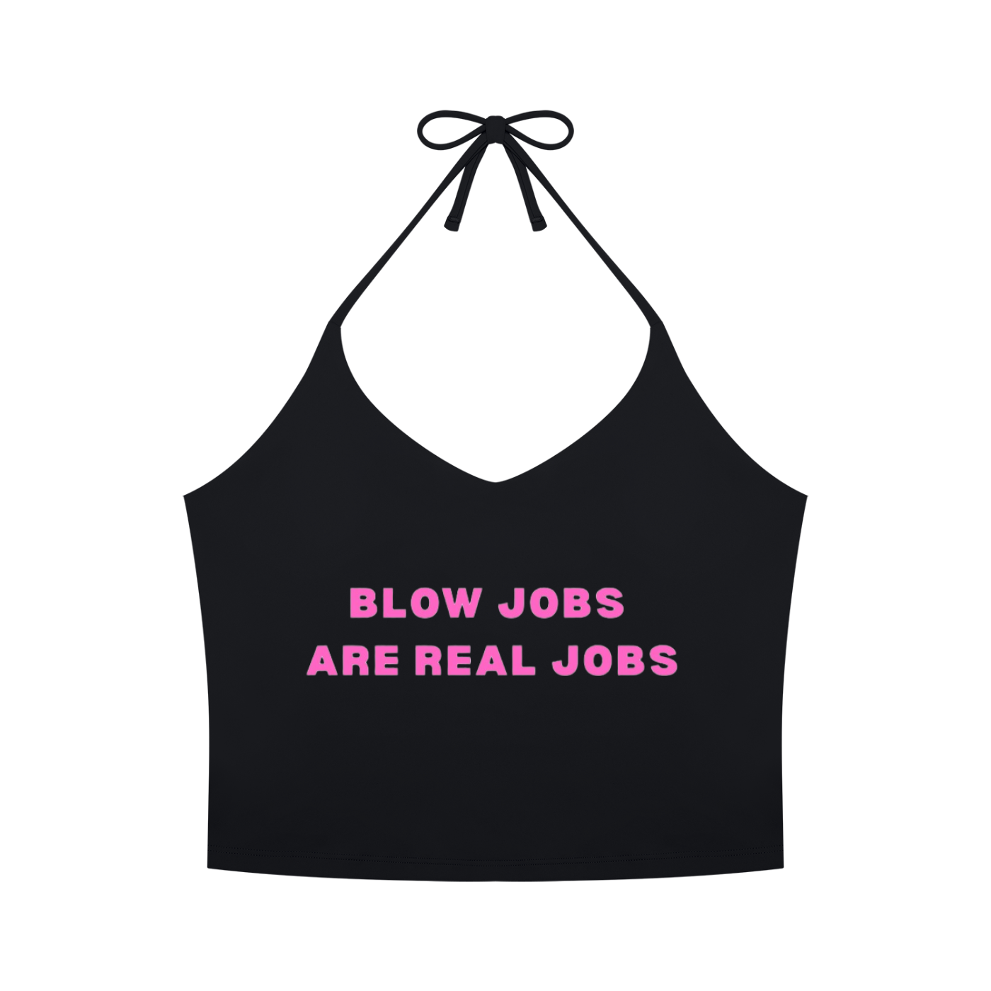 OC Varsity BJ’s Are Real Jobs- Adult Women’s Halter Yoga Tank Top