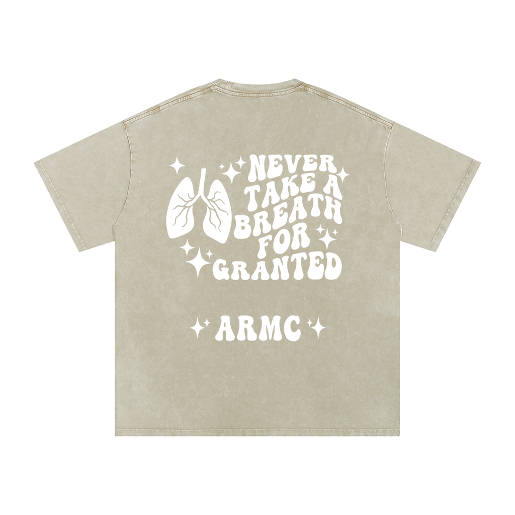 Respiratory Therapy- adult unisex Snow Washed Oversized Cotton T-Shirt