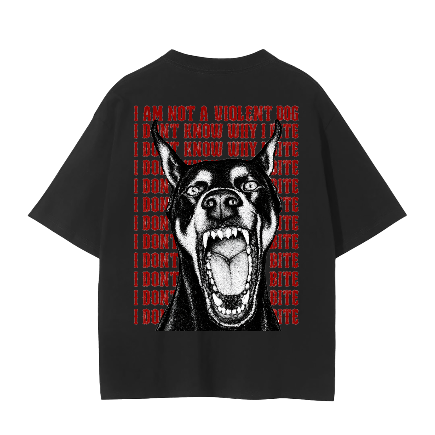 Im Not A Violent Dog OC Varsity Original - adult unisex Seamless T-Shirt