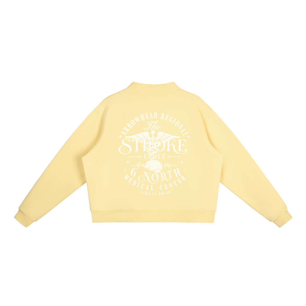 6 North- women’s Essential Fleece Mock-Neck Crew Sweatshirt