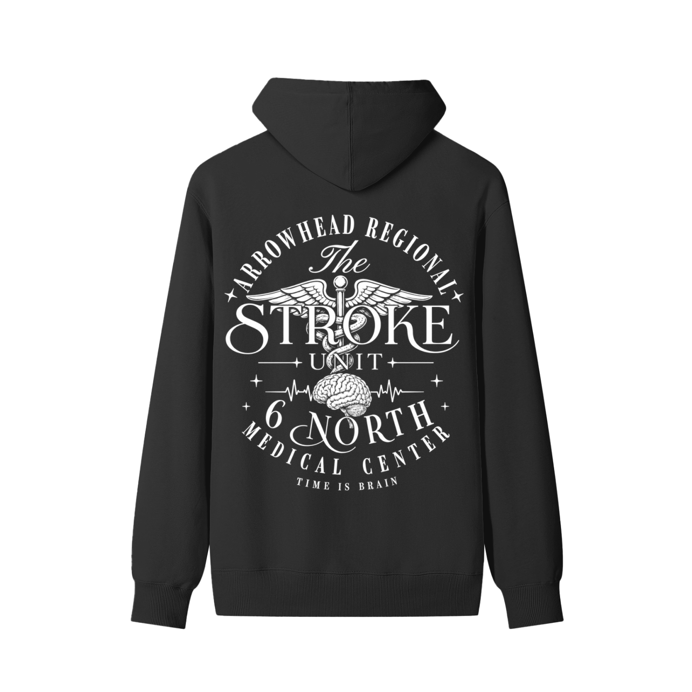 6 North White Lettering - Unisex Classic Cotton Hoodie