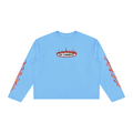 OC Varsity Flames- Unisex Vintage Wash Long Sleeve Boxy T-Shirt