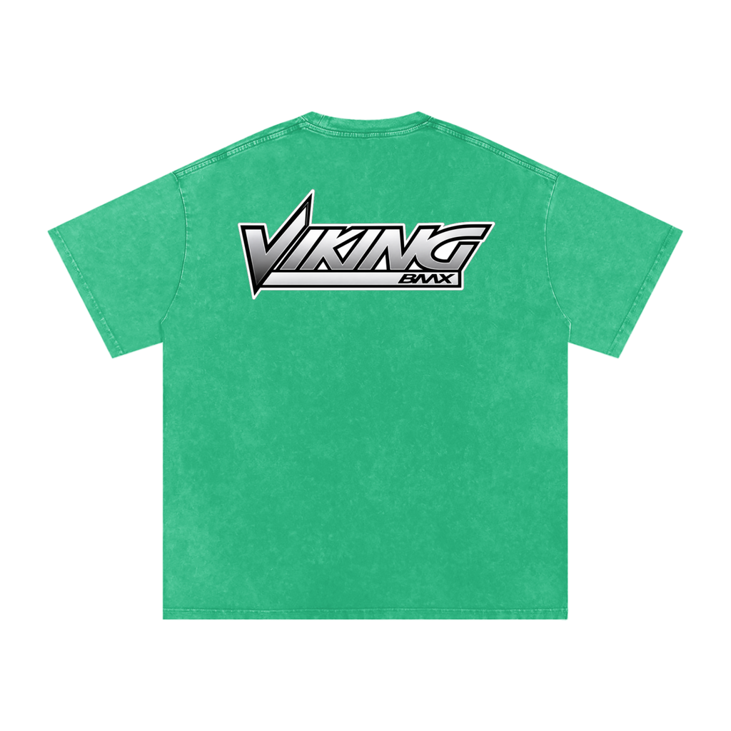 VIKING BMX- adult unisex Snow Washed Oversized Cotton T-Shirt